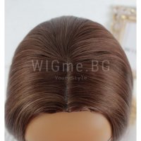 Дълга тъмноруса перука на вълни Елин, снимка 5 - Аксесоари за коса - 32837870