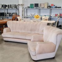 Комплект диван с два фотьойла- Германия, снимка 2 - Дивани и мека мебел - 34810301