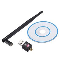 НОВ! Безжичен Wi-Fi адаптер 802.11n, USB 2.0, 600Mbps + диск с драйвери, снимка 1 - Кабели и адаптери - 43136087