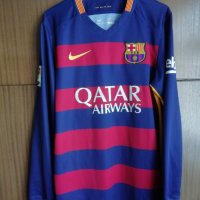 Barcelona Neymar Jr Nike 2015/2016 оригинална тениска фланелка дълъг ръкав Барселона Неймар , снимка 2 - Тениски - 43614495