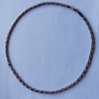 Сребърен синджир с оригинална плетка , снимка 2 - Колиета, медальони, синджири - 44069648