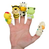 Комплект кукли за пръсти, Диви животни, 5 бр., снимка 3 - Фигурки - 43097636