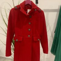 Червено палто, снимка 9 - Палта, манта - 43500914