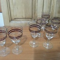 Ретро стъклени чаши , снимка 2 - Антикварни и старинни предмети - 43697513