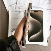 НОВ❗️24М ГАР.❗️iPhone 15 Pro Max ❗️ Лизинг от 92лв/м / Natural Titanium 256гб❗️ , снимка 10 - Apple iPhone - 44855025