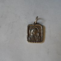 сребърна висулка Богородица, снимка 1 - Колиета, медальони, синджири - 32995335