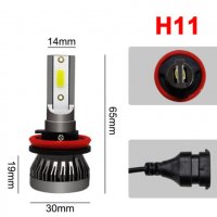 Aвтомобилни H11 MINI LED крушки COB 360", снимка 3 - Аксесоари и консумативи - 35617650