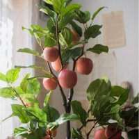 Продавам декорация ябълково дърво в саксия H 100 cm, снимка 4 - Декорация за дома - 29068590