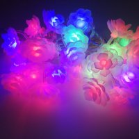 Коледни LED лампички цветя, снимка 6 - Декорация за дома - 38522465