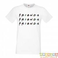Мъжка тениска Приятели Friends Logo 3, снимка 2 - Тениски - 33135018