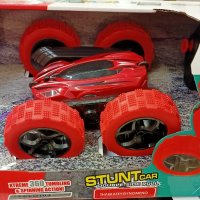 Детска Кола с дистанционно управление, въртене на 360°, Stunt Car, червена, +6 години, снимка 1 - Коли, камиони, мотори, писти - 43098720