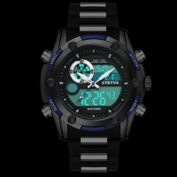Спортен водоустойчив мъжки часовник - Tornio (005) - 2 цвята, снимка 4 - Мъжки - 44876795