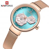 Дамски часовник NAVIFORCE Blue/Gold 5013 RGBERG., снимка 4 - Дамски - 34722933