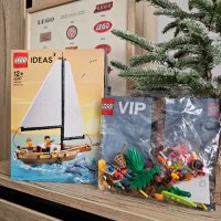 Комплект Lego IDEAS 40487 Sailboat Adventure и Vip add-on 40607 Summer fub, снимка 1 - Колекции - 43602158