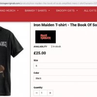 Оригинална тениска Iron Maiden The Book Of Souls Amplified, снимка 2 - Тениски - 33299790