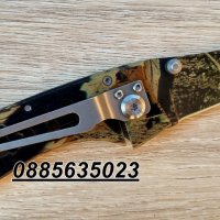 Сгъваем нож SUPER KNIFE USA 440C, снимка 2 - Ножове - 26507590