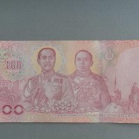 Банкнота - Тайланд - 100 бата UNC | 2018г., снимка 2 - Нумизматика и бонистика - 38491887