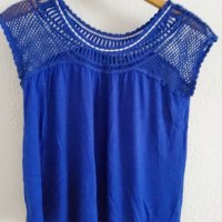 Блуза в  парижко синьо, снимка 1 - Туники - 37747800