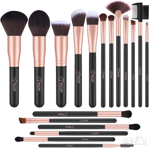 Комплект професионални четки за грим 18 броя BP02001, снимка 1