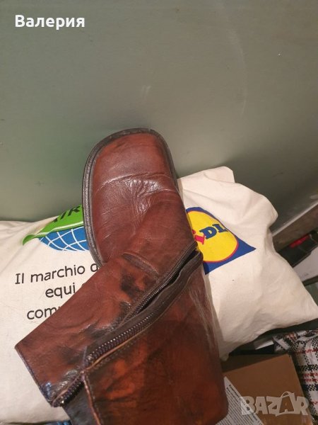 Дамски италиански боти от естествена кожа , снимка 1