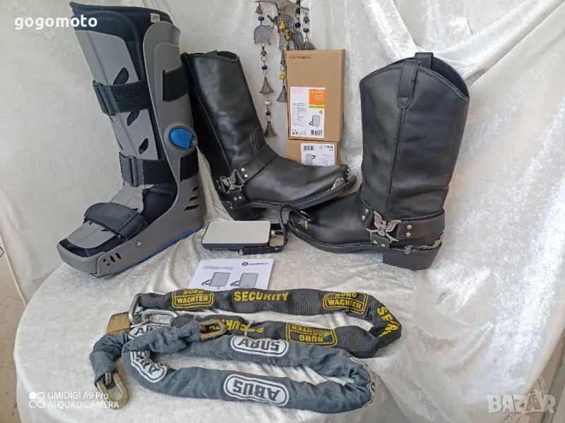 Верига за катинар,ИСТИНСКА, ЯКА, 100% истински хард МОТО вериги Burg-Wächter, ABUS original за мотор, снимка 1