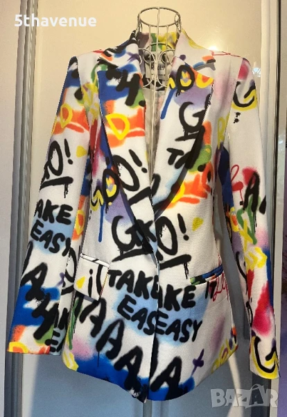 Елегантно шарено сако размер S дълъг ръкав, снимка 1