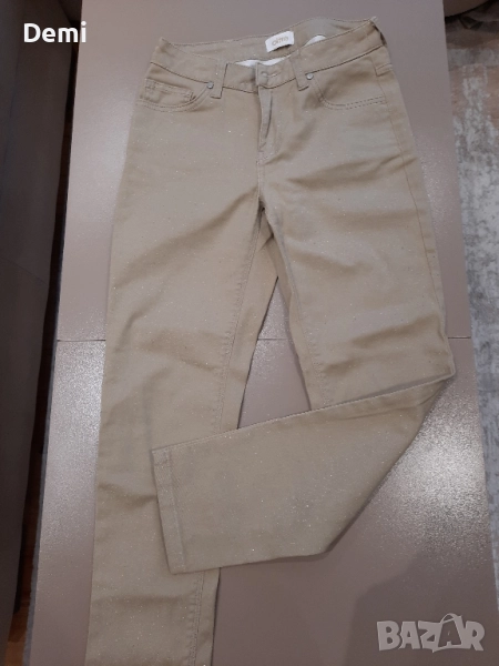 Дамски златни дънки, снимка 1