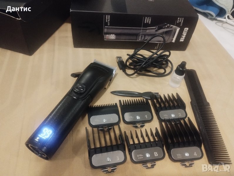 Профисионална машинка за подстригване Novah Pro Clippers | Матово черно

, снимка 1