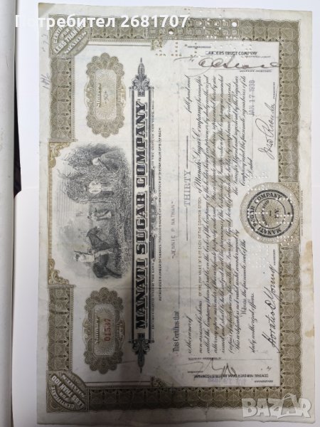 Стар сертификат , снимка 1