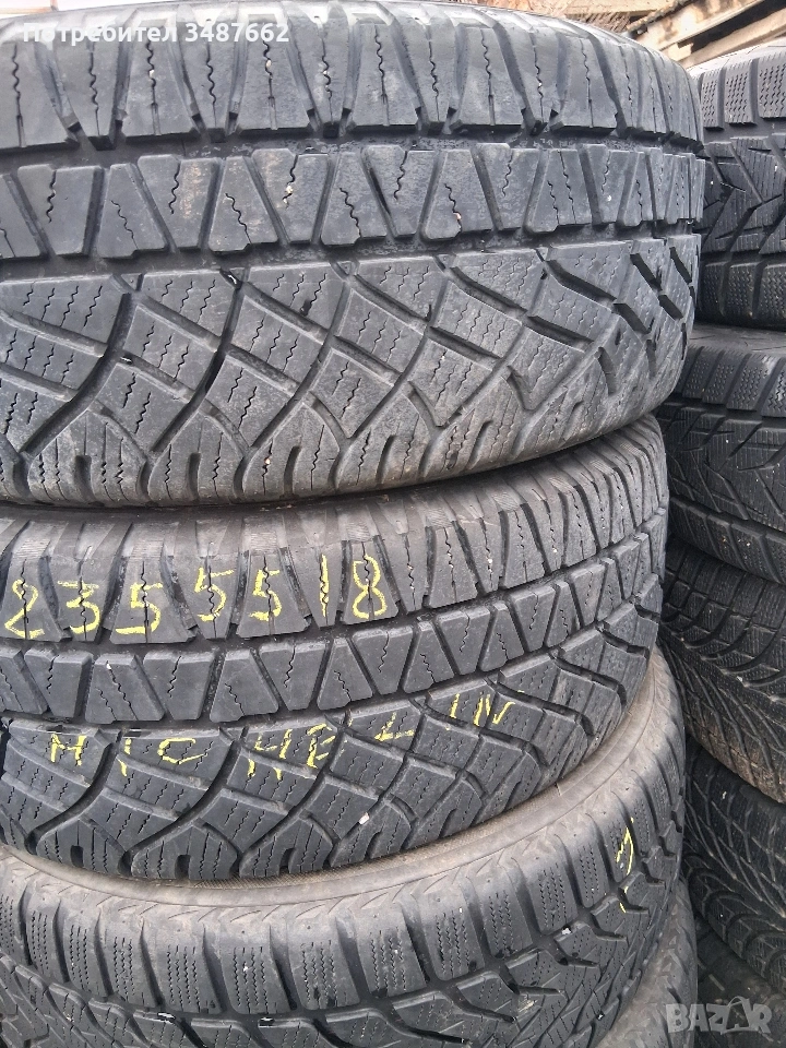 235 55 18 Michelin 2бр зимни , снимка 1