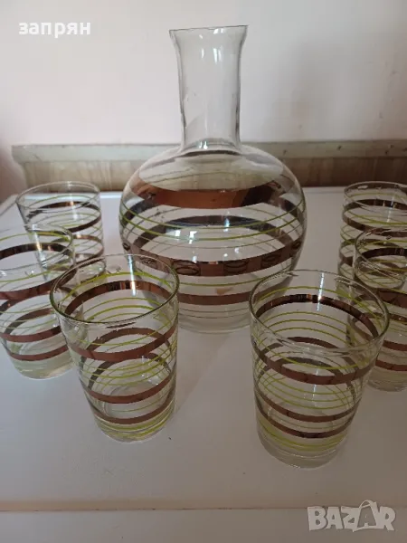 гарафа и чаши за вино, снимка 1