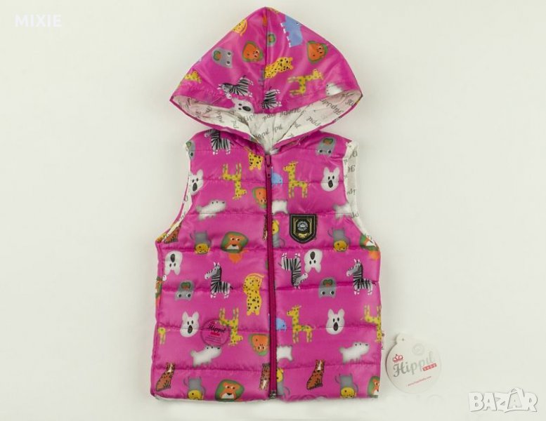 Намален! Нов детски елек с качулка, 1 г. и 2 г., снимка 1