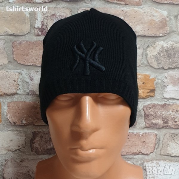 Нова зимна шапка New York (Ню Йорк) с черно лого, снимка 1