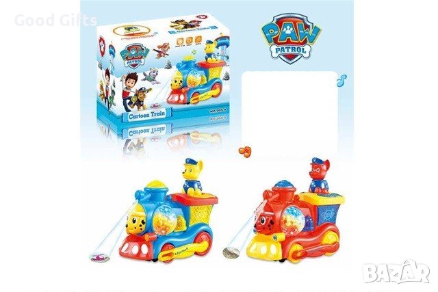 Музикално влакче с проектор Пес Патрул, снимка 1