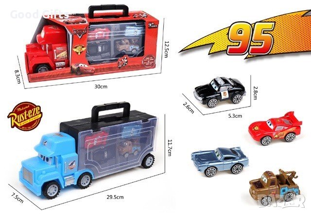 Автовоз Маккуин с коли The Cars, снимка 1