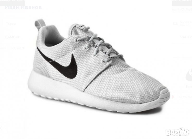 оригинални маратонки Nike Rosherun Pure Platinum н 37,5-38, снимка 1