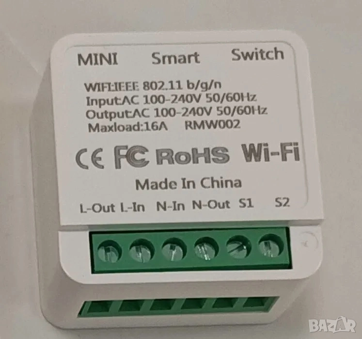 Wifi Sonoff switch 10A, 16A, MINI безжичен смарт ключ, Соноф, сон оф, снимка 1