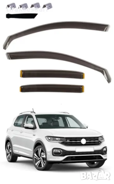 Комплект от 4бр. ветробрани за VW T-CROSS 5D 2019+, снимка 1
