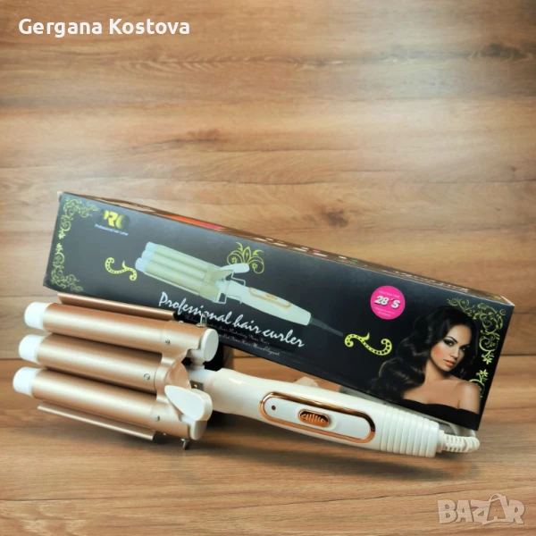 💇‍♀️ Ретро преса за коса – Стил и обем с едно движение!, снимка 1