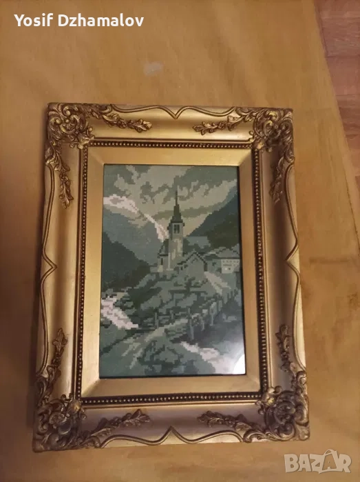 Гоблен с масивна рамка, снимка 1