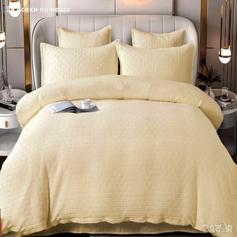 Луксозен комплект с драперия от 100% памук - Налични Различни Цветове Код P1558, снимка 1