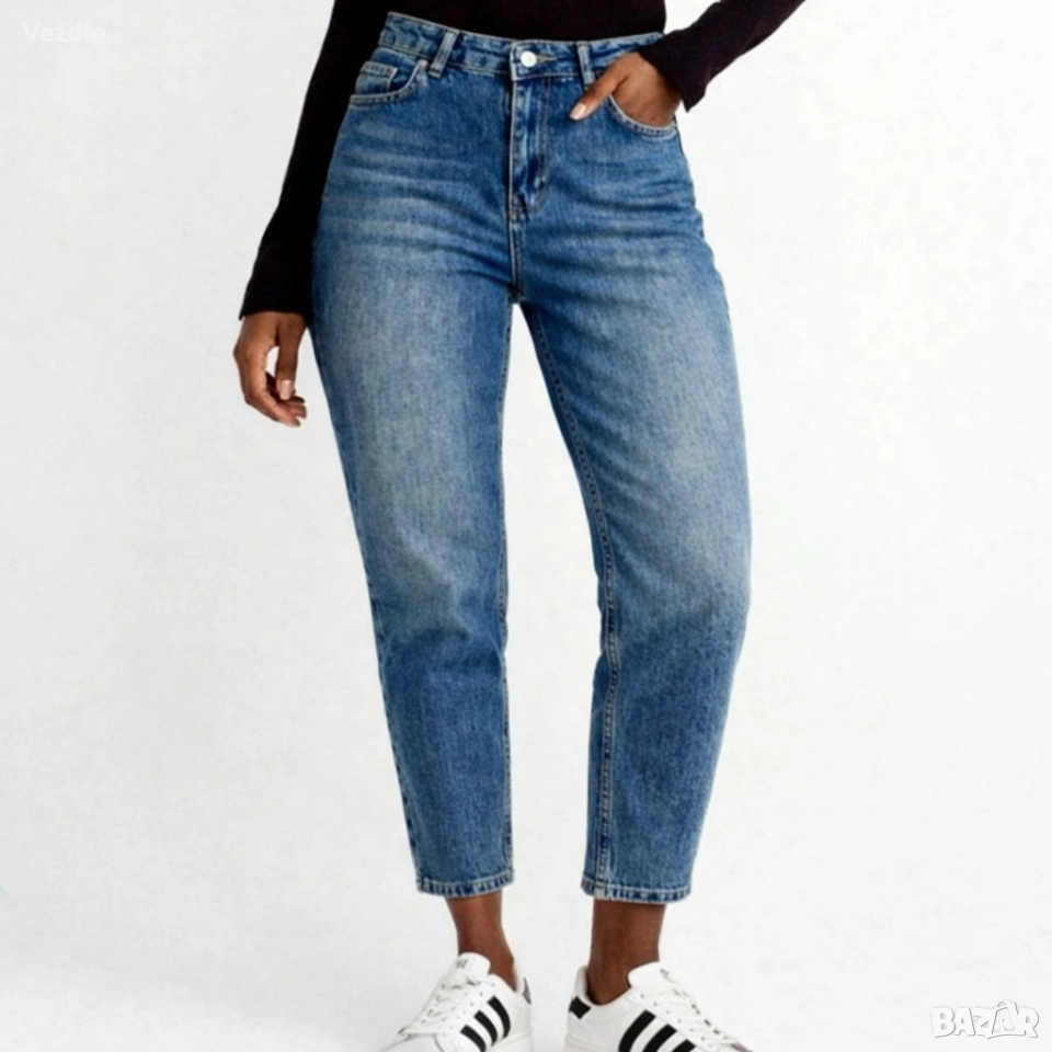 Сини дамски дънки, снимка 1