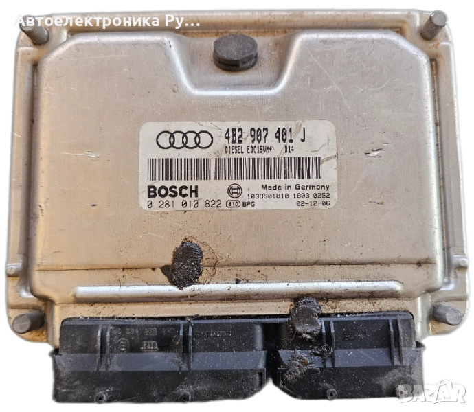 компютър AUDI A6 2.5 TDI 4B2907401J, 4B2 907 401 J, BOSCH 0 281 010 822, 0281010822 , снимка 1