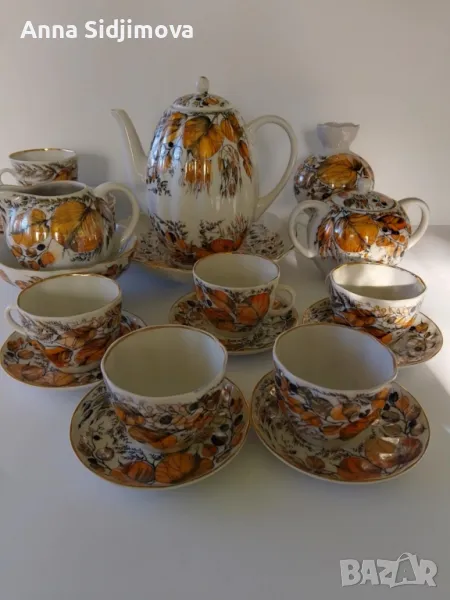 Руски порцелан ЛФЗ сервиз за кафе , снимка 1