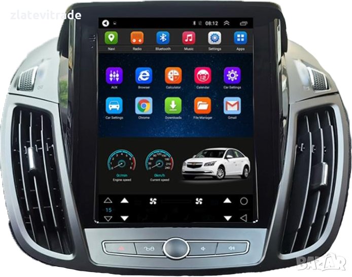 FORD KUGA Escape C-max 2013-2020, 9.7" Вертикална Андроид Навигация, 9714, снимка 1