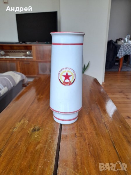 Стара порцеланова ваза ЦСКА, снимка 1