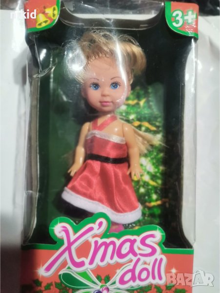 малка кукла кукличка Барби коледна играчка , снимка 1