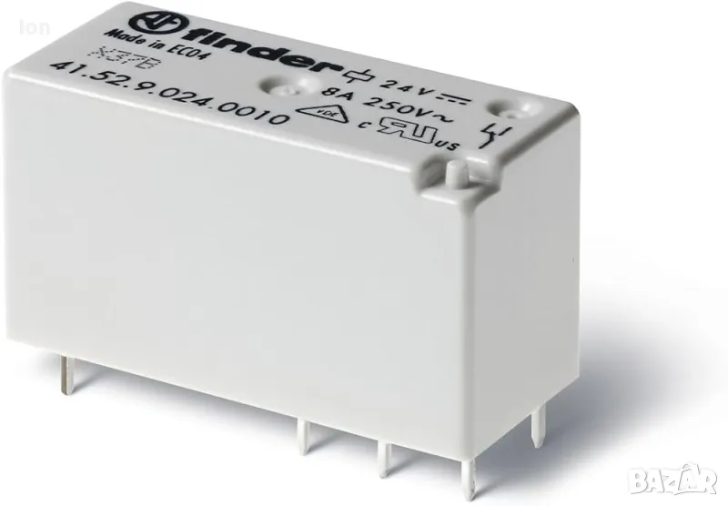 Реле "Finder" 41.52, 24V=, 2x8A/250V~, снимка 1