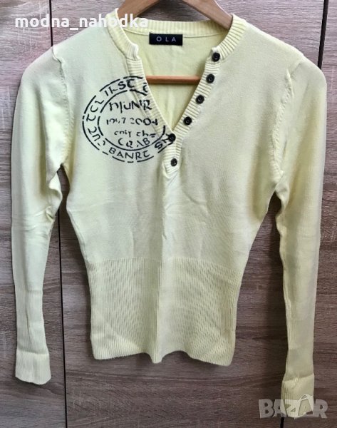 Жълта дамска блуза размер S, снимка 1