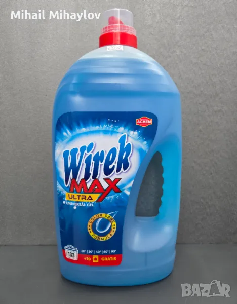Продавам полски гел за пране Wirek Max Ultra Universal 4.3 л , снимка 1